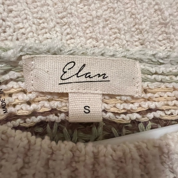 Elan Stripe Flutter Sleeve Sweater Vest - Picture 4 of 4